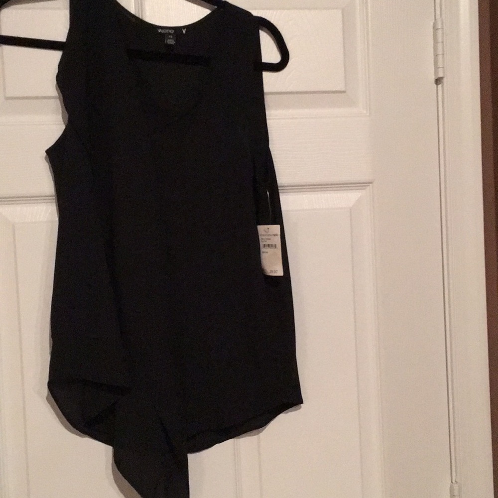 NWT Black fancy tank top by Valette